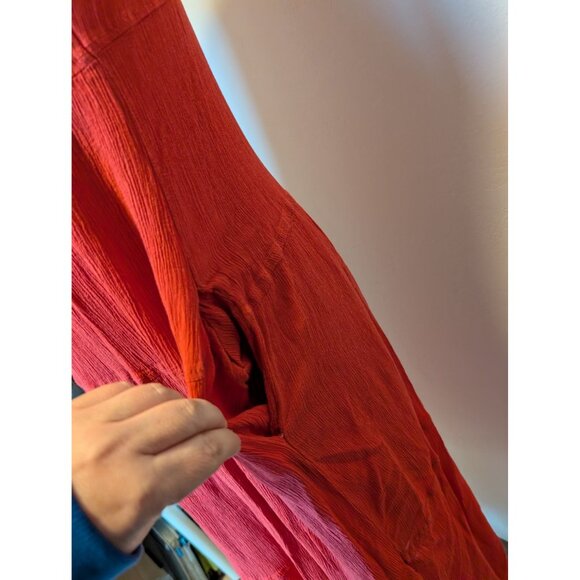 Max Studio Womens Small Lined Flowy Gauze Summer Boho Maxi Dress - Picture 2 of 5